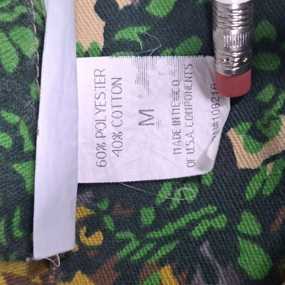 Vintage Y2K Bushlan casual camouflage hunting long sleeve Med button up shirt - Picture 6 of 6